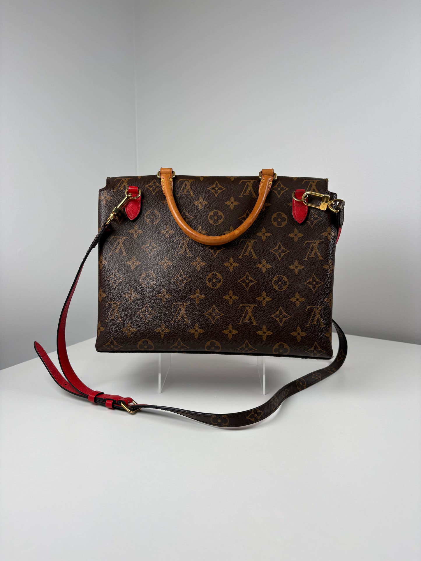 Pre-Owned LOUIS VUITTON Vaugirard Handbag, Monogram/Red