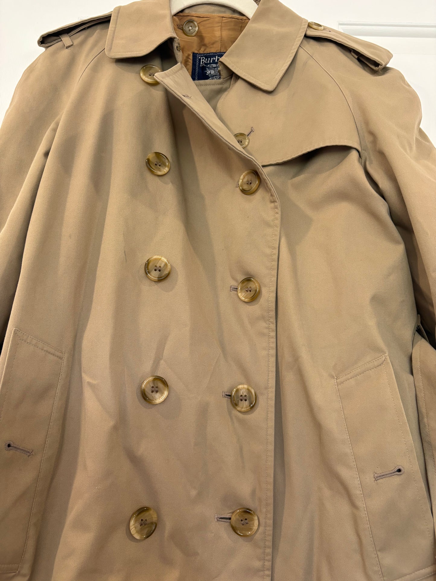 Pre-Owned BURBERRY Women's Trench Coat, Beige, 6
