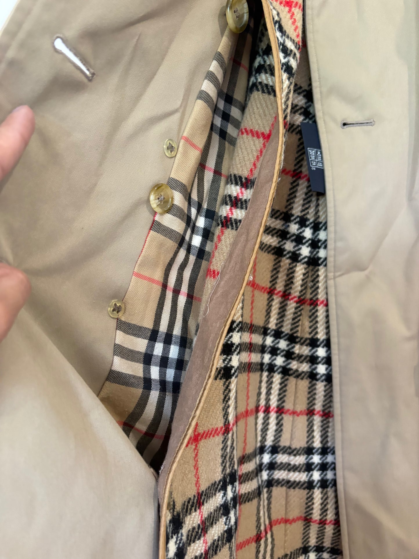 Pre-Owned BURBERRY Women's Trench Coat, Beige, 6