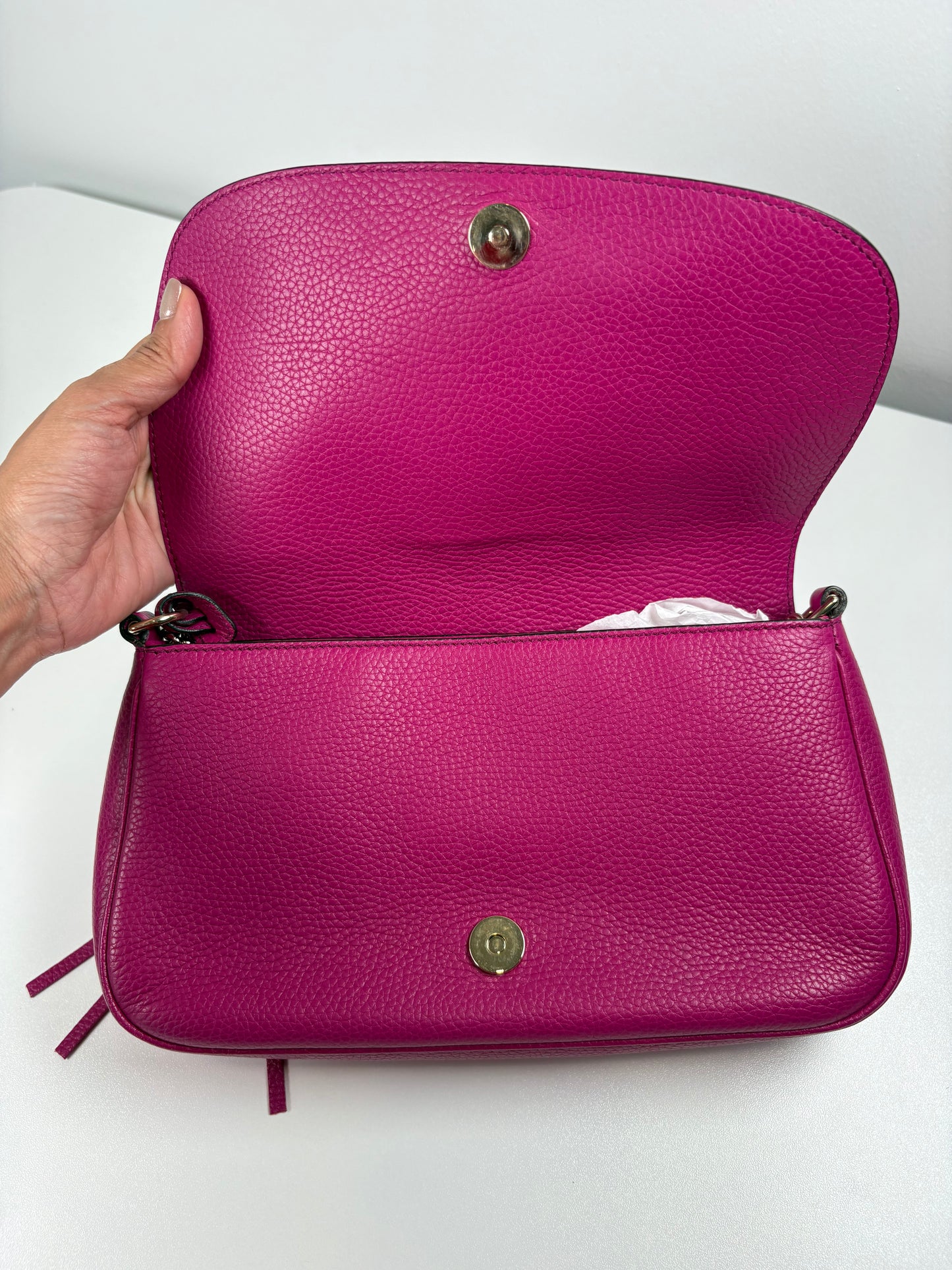 Pre-Owned GUCCI Soho Chain Shoulder Handbag, Fuchsia