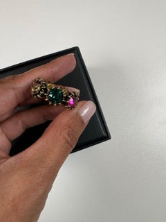 Pre-Owned Gucci Cat Head Cocktail Ring