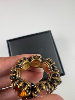 Pre-Owned Gucci Cat Head Cocktail Ring