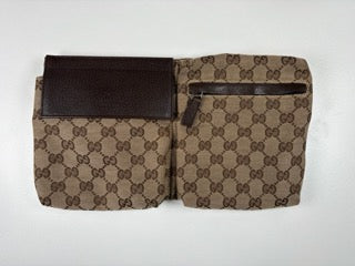 Pre-Owned Gucci GG Monogram Double Pocket Belt Bag
