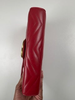 Pre-Owned Gucci GG Marmont Matelasse Wallet on Chain