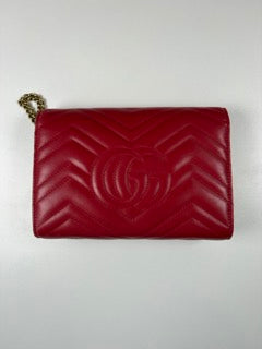 Pre-Owned Gucci GG Marmont Matelasse Wallet on Chain