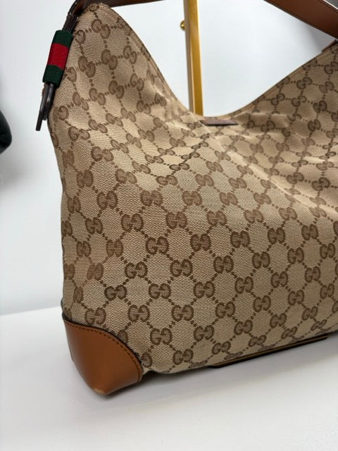 Pre-Owned Gucci GG Canvas Hobo Bag