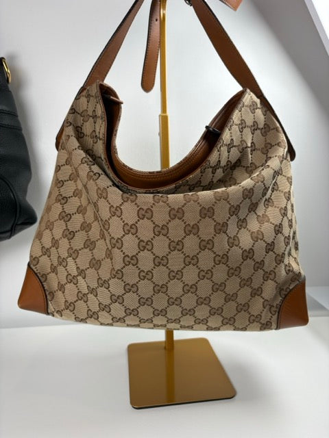 Pre-Owned Gucci GG Canvas Hobo Bag