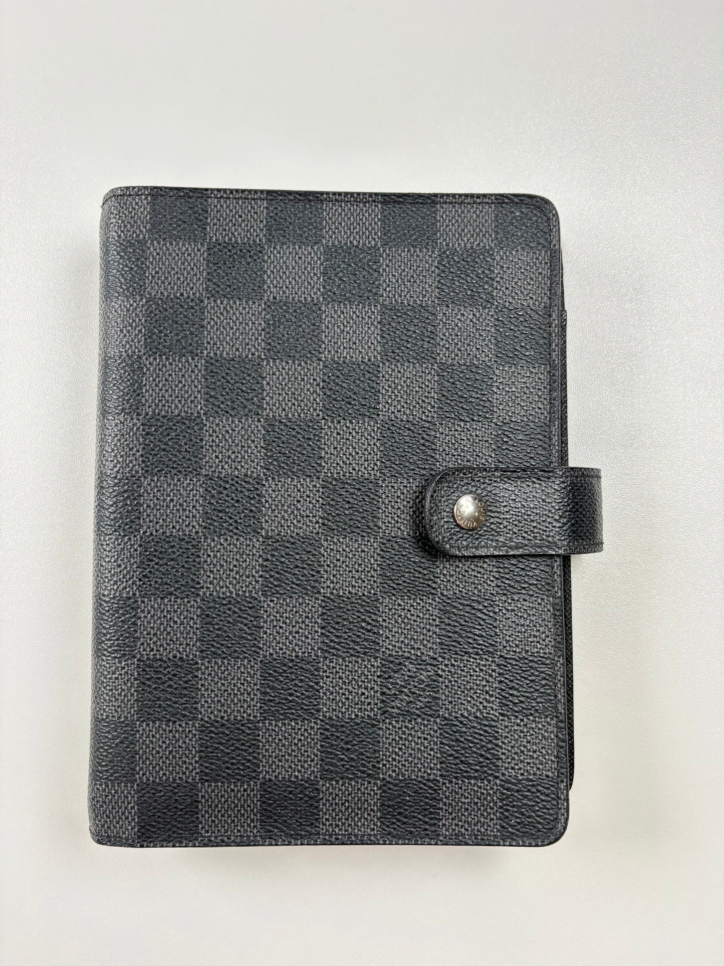 Pre-Owned LOUIS VUITTON Agenda MM Agenda, Damier Graphite