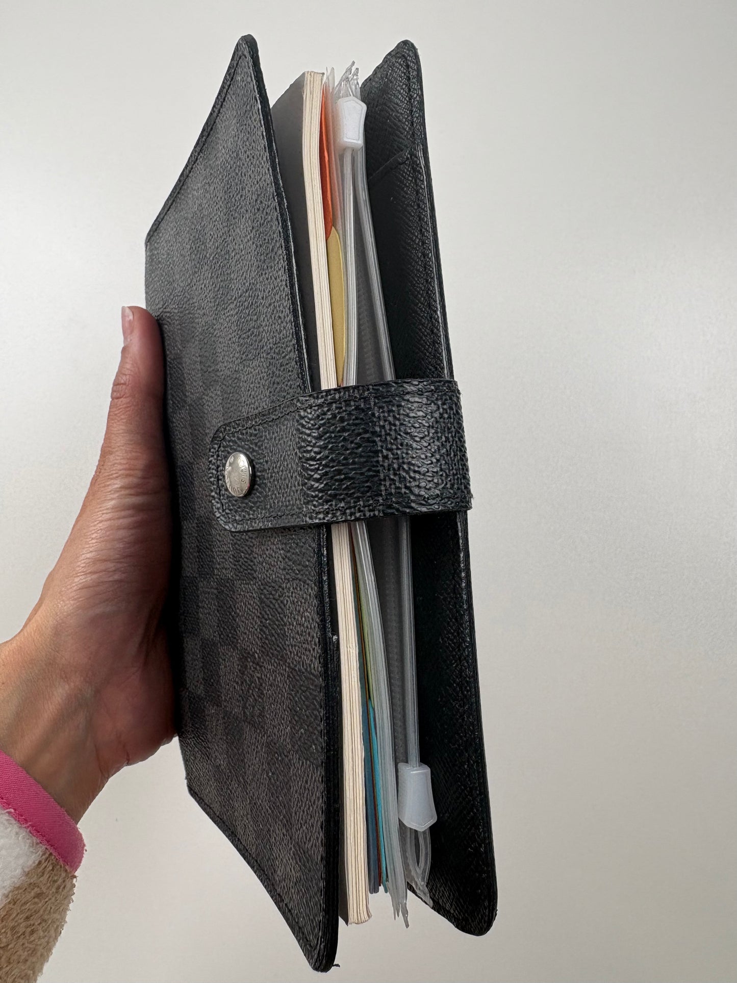 Pre-Owned LOUIS VUITTON Agenda MM Agenda, Damier Graphite