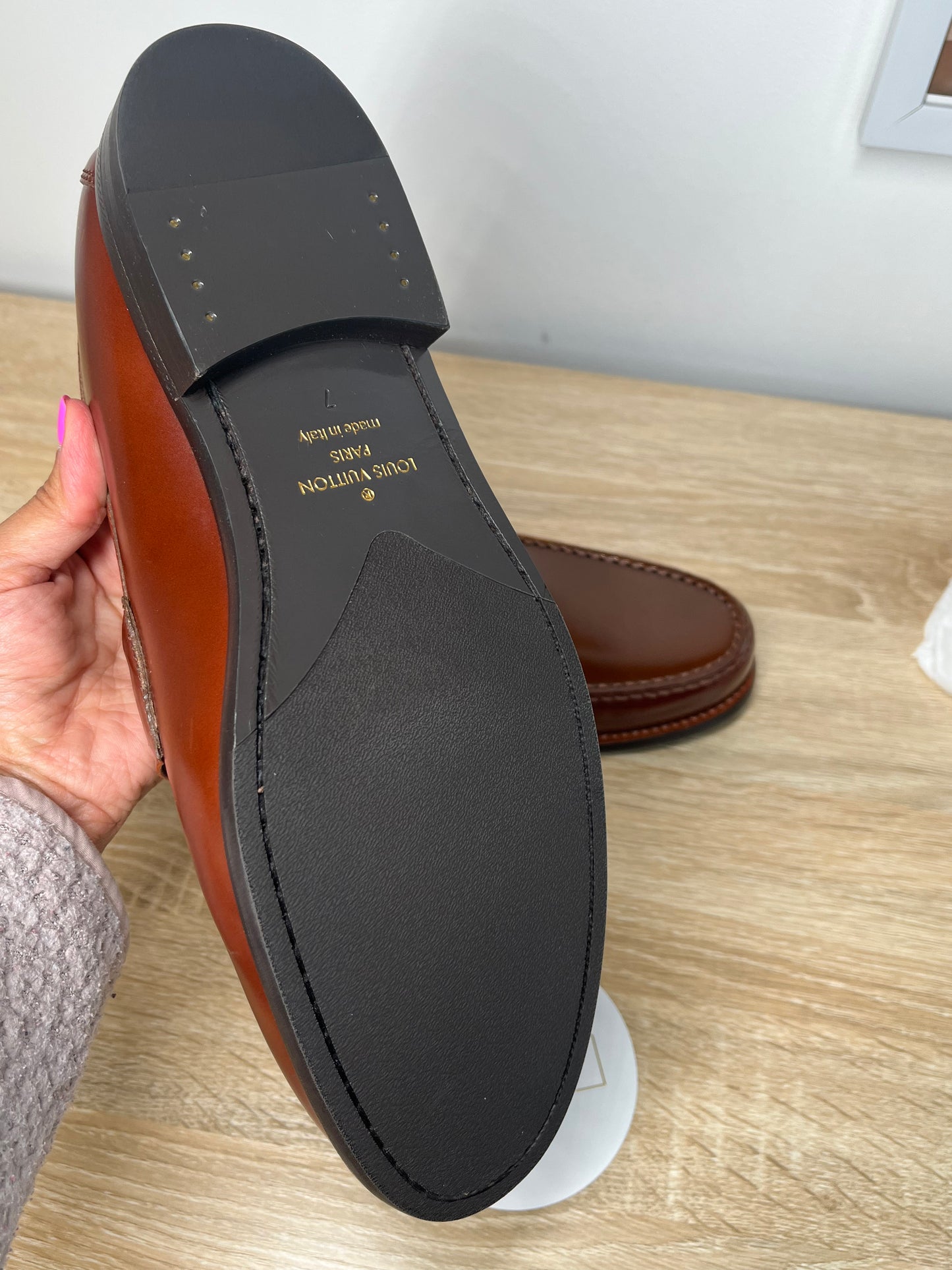 Pre-Owned LOUIS VUITTON Brown Shoes, 7