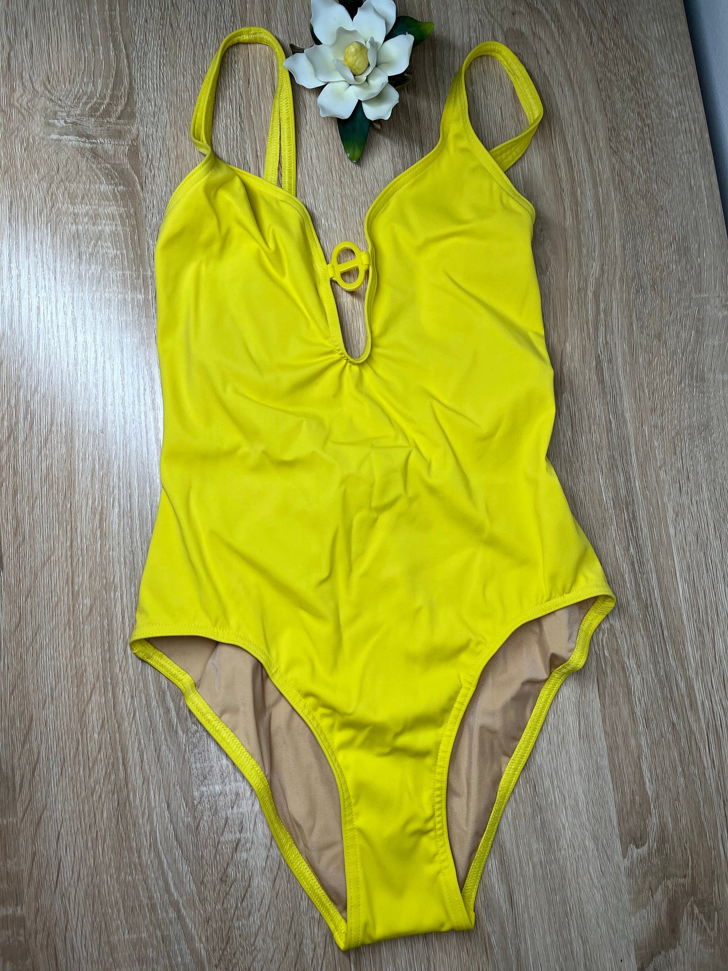 Pre-Owned HERMES Yellow Bathing Suit, 34